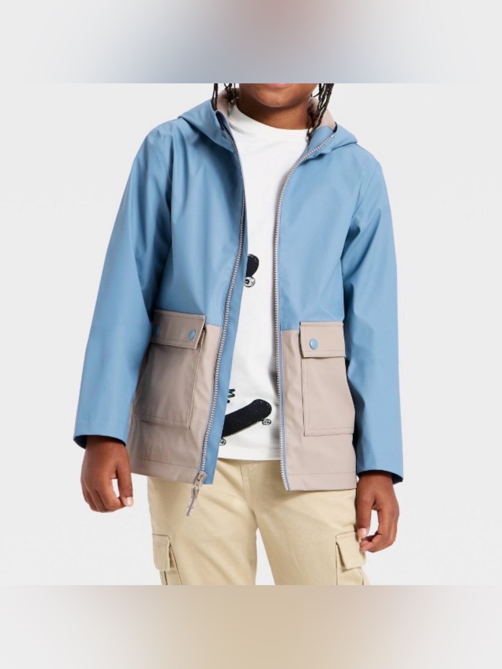 Cat & Jack Colorblock Rain Jacket NWT 4/5